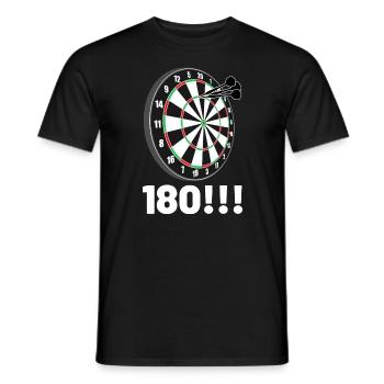Dart 180 - Men's T-Shirt - black - Front - AI Model Male 178 light (178cm)