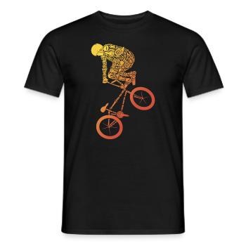 BMX Bike Stunts Cyclist Tricks BMX - Men's T-Shirt - black - Front - AI Model Male 178 light (178cm)