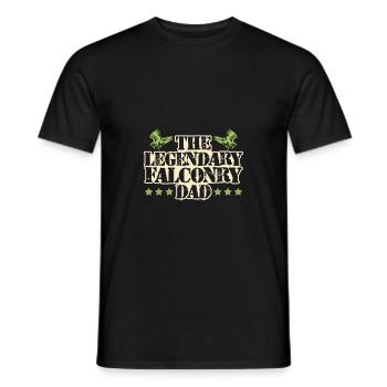 falknerei papa spruch - Männer T-Shirt - Schwarz - Vorne - AI Model Male 178 light (178cm)