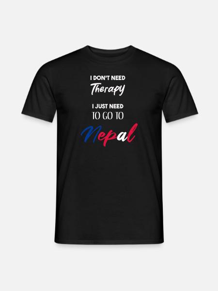 Nepal lustige Geschenkidee witziger Spruch - Männer T-Shirt - Schwarz