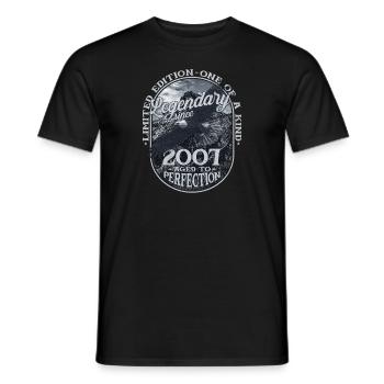 Legendary since 2007 - Men's T-Shirt - black - Front - AI Model Male 178 light (178cm)