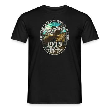 Legendary since 1975 - Men's T-Shirt - black - Front - AI Model Male 178 light (178cm)