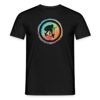 Stunt Scooter Scooter Stunt Scooter Pedal Scooter - Men's T-Shirt - black - Front - AI Model Male 178 light (178cm)