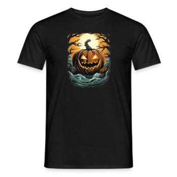 Halloween Emerging Hands Citrouille effrayante - T-shirt homme - noir - Devant - AI Model Male 178 light (178cm)