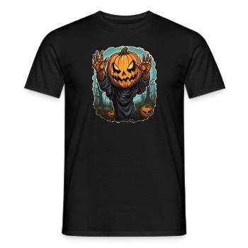 Halloween Emerging Hands Citrouille effrayante - T-shirt homme - noir - Devant - AI Model Male 178 light (178cm)
