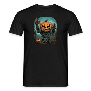 Halloween Mains émergentes Citrouille effrayante - T-shirt homme - noir - Devant - AI Model Male 178 light (178cm)