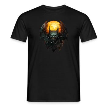 Bat Halloween I Cartoon Cute Bat - Männer T-Shirt - Schwarz - Vorne - AI Model Male 178 light (178cm)