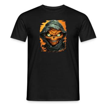 Halloween Spooky Cartoon Mummy - Männer T-Shirt - Schwarz - Vorne - AI Model Male 178 light (178cm)