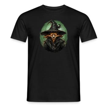 Scarecrow Halloween Cartoon Scary Scarecrow - Männer T-Shirt - Schwarz - Vorne - AI Model Male 178 light (178cm)
