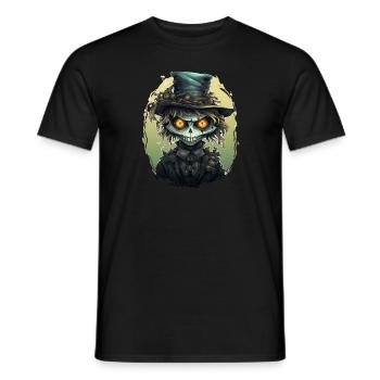 Scarecrow Halloween Cartoon Scary Scarecrow - Männer T-Shirt - Schwarz - Vorne - AI Model Male 178 light (178cm)