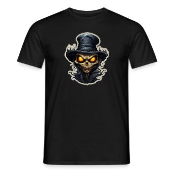 Scarecrow Halloween Cartoon Scary Scarecrow - Männer T-Shirt - Schwarz - Vorne - AI Model Male 178 light (178cm)