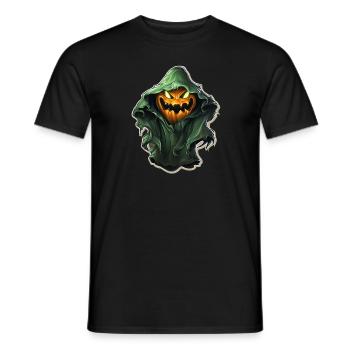 Ghost Lover Cartoon Style Halloween Ghost Spooky - Männer T-Shirt - Schwarz - Vorne - AI Model Male 178 light (178cm)