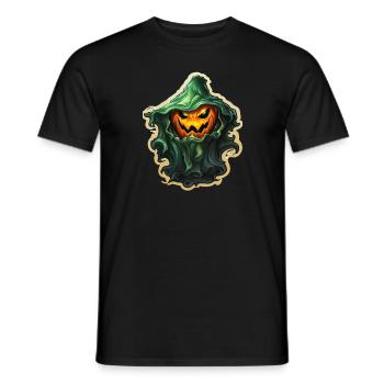 Ghost Lover Cartoon Style Halloween Ghost Spooky - Männer T-Shirt - Schwarz - Vorne - AI Model Male 178 light (178cm)