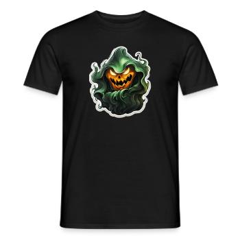 Ghost Lover Cartoon Style Halloween Ghost Spooky - Männer T-Shirt - Schwarz - Vorne - AI Model Male 178 light (178cm)