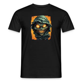 Halloween Spooky Cartoon Mummy - T-shirt homme - noir - Devant - AI Model Male 178 light (178cm)