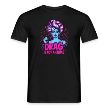 Exclusive Drag Culture and Drag Queen Inspired - Männer T-Shirt - Schwarz - Vorne - AI Model Male 178 light (178cm)