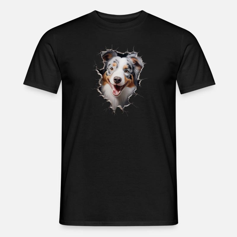 Australian Shepherd Owner - Perfect Aussie - Männer T-Shirt - Schwarz