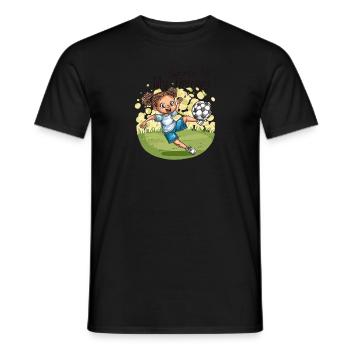 Soccer Is My Therapy - Soccer Girl Passion - Men's T-Shirt - black - Front - AI Model Male 178 light (178cm)