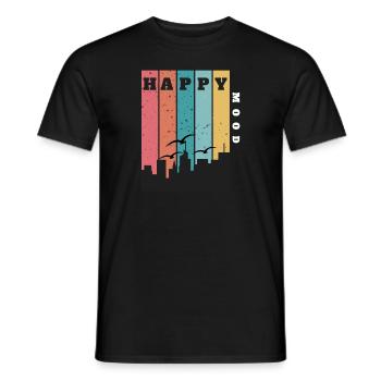 Impressions Happy Mood - T-shirt homme - noir - Devant - AI Model Male 178 light (178cm)