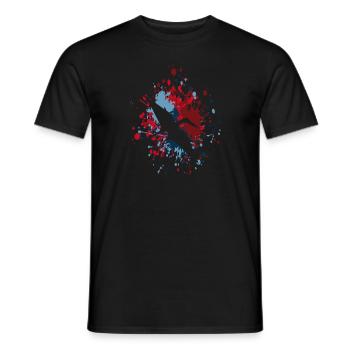 Éclaboussure de couleur de ptérodactyle - T-shirt homme - noir - Devant - AI Model Male 178 light (178cm)