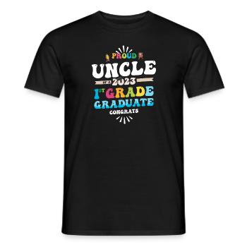 Stolzer Onkel einer 1. Klasse von 2023 - Männer T-Shirt - Schwarz - Vorne - AI Model Male 178 light (178cm)