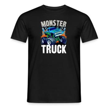 Monstertruck - Männer T-Shirt - Schwarz - Vorne - AI Model Male 178 light (178cm)