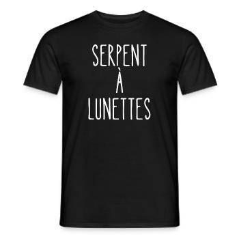 serpent à lunettes - T-shirt homme - noir - Devant - AI Model Male 178 light (178cm)