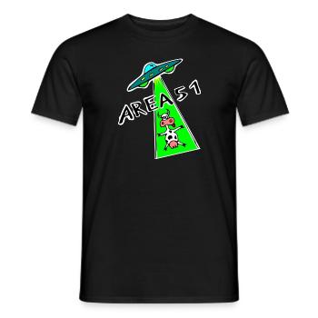 Area 51 - Männer T-Shirt - Schwarz - Vorne - AI Model Male 178 light (178cm)