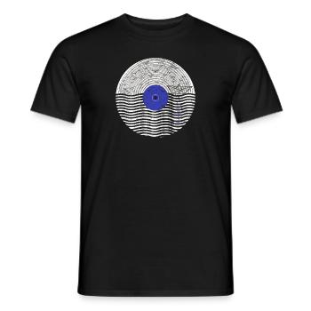 Disque vinyle de musique Sea Coasts Edition 1 - T-shirt homme - noir - Devant - AI Model Male 178 light (178cm)