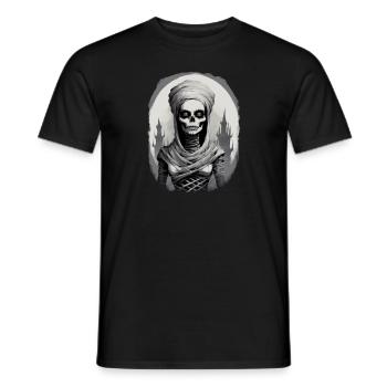 portrait d une momie 5 - T-shirt homme - noir - Devant - AI Model Male 178 light (178cm)