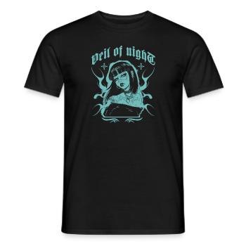 Veil of Night - Männer T-Shirt - Schwarz - Vorne - AI Model Male 178 light (178cm)