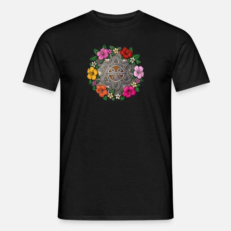 Taino Sonne - Männer T-Shirt - Schwarz