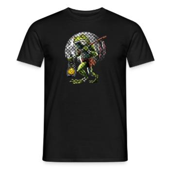 Cryptid Loveland Frogman - Men's T-Shirt - black - Front - AI Model Male 178 light (178cm)
