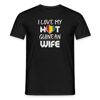 C’est drôle que j’aime mon mari guinéen chaud - T-shirt homme - noir - Devant - AI Model Male 178 light (178cm)