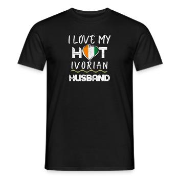 Drôle de mari ivoirien Proud Wife - T-shirt homme - noir - Devant - AI Model Male 178 light (178cm)