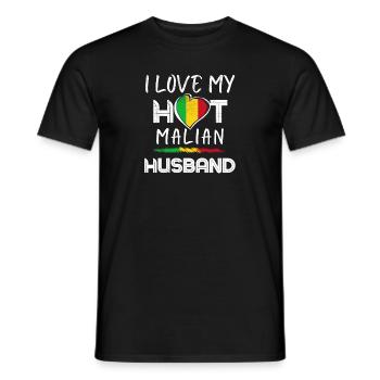 Drôle Malien Mari Fière Femme - T-shirt homme - noir - Devant - AI Model Male 178 light (178cm)