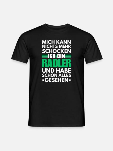 Nicht schockbarer Radler - Männer T-Shirt - Schwarz