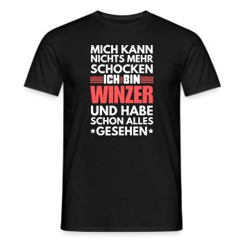 Non-shockable winemaker - Men's T-Shirt - black - Front - AI Model Male 178 light (178cm)