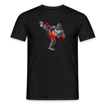 Gorilla Muay Thai Fighter - T-shirt homme - noir - Devant - AI Model Male 178 light (178cm)
