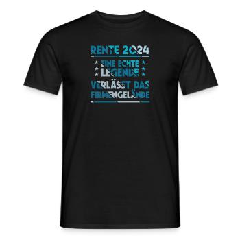 Retirement 2024 Legend Farewell Gift Farewell - Men's T-Shirt - black - Front - AI Model Male 178 light (178cm)