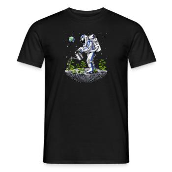 Astronaut Gärtner - Männer T-Shirt - Schwarz - Vorne - AI Model Male 178 light (178cm)