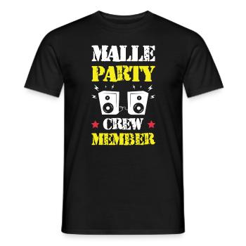 Équipage de Malle Party - T-shirt homme - noir - Devant - AI Model Male 178 light (178cm)