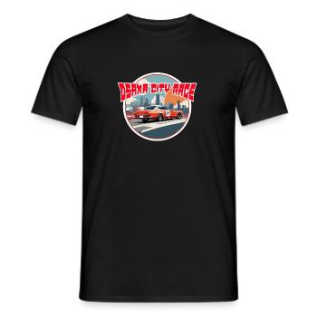 Course de la ville d’OSAKA - T-shirt homme - noir - Devant - AI Model Male 178 light (178cm)
