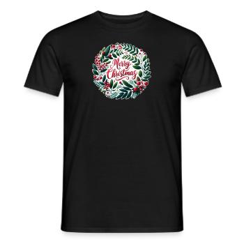 Frohe Weihnachten Design Lustiges Geschenk für Weihnachtsliebhaber - Männer T-Shirt - Schwarz - Vorne - AI Model Male 178 light (178cm)