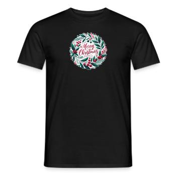 Frohe Weihnachten Design Lustiges Geschenk für Weihnachtsliebhaber - Männer T-Shirt - Schwarz - Vorne - AI Model Male 178 light (178cm)