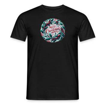 Frohe Weihnachten Design Lustiges Geschenk für Weihnachtsliebhaber - Männer T-Shirt - Schwarz - Vorne - AI Model Male 178 light (178cm)