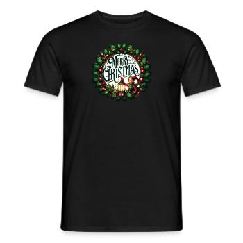 Frohe Weihnachten Design Lustiges Geschenk für Weihnachtsliebhaber - Männer T-Shirt - Schwarz - Vorne - AI Model Male 178 light (178cm)