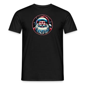 Weihnachtsmann Design Lustiges Geschenk für Weihnachtsliebhaber - Männer T-Shirt - Schwarz - Vorne - AI Model Male 178 light (178cm)