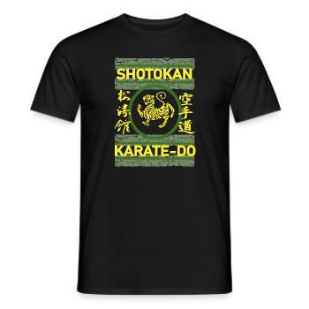 Karate Shotokan Tiger T shirt - Männer T-Shirt - Schwarz - Vorne - AI Model Male 178 light (178cm)