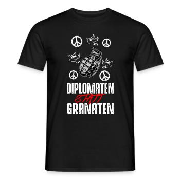 NO WAR - Männer T-Shirt - Schwarz - Vorne - AI Model Male 178 light (178cm)